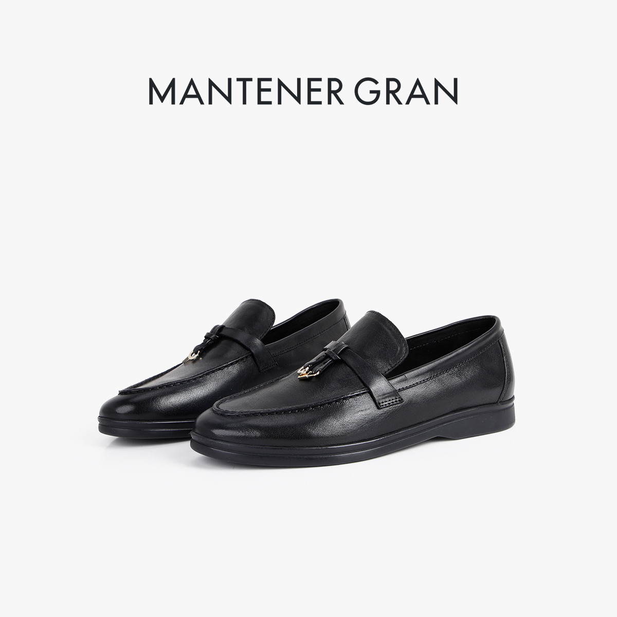 12933541.MG.乐福鞋Mantener Gran乐福鞋女真皮软底单鞋英伦风小皮鞋一脚蹬流苏女单鞋