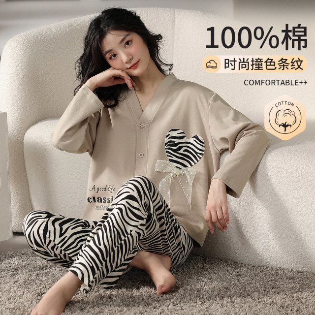 13205844.【100%棉 春秋款家居服大合集】猫人男女款长袖纯棉家居套合集