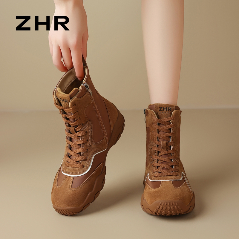 12971415.【ZHR则则】休闲鞋圆头侧拉链平底女鞋[猪巴戈+雨伞布]
