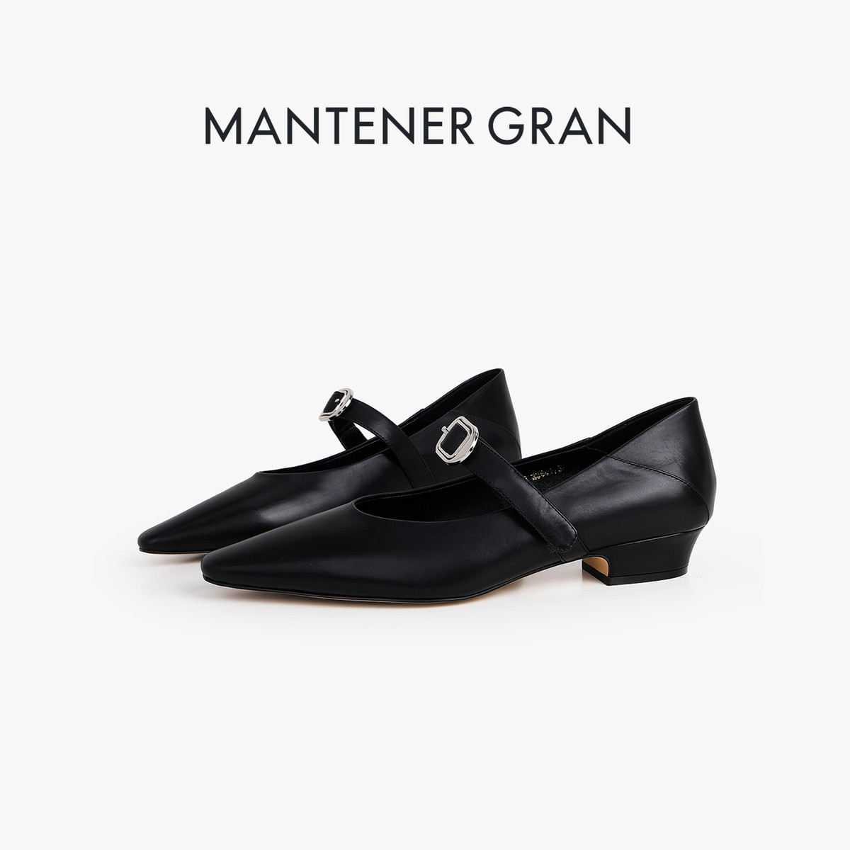 12993136.MG.单鞋Mantener Gran【气质尖头】玛丽珍鞋时尚潮流复古尖头女单鞋