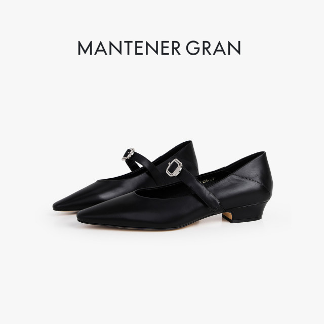 12993136.MG.单鞋Mantener Gran【气质尖头】玛丽珍鞋时尚潮流复古尖头女单鞋