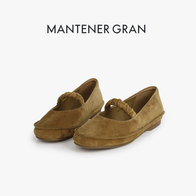 12993190.MG.单鞋Mantener Gran复古绒面浅口玛丽珍鞋女松紧带平底时尚女单鞋