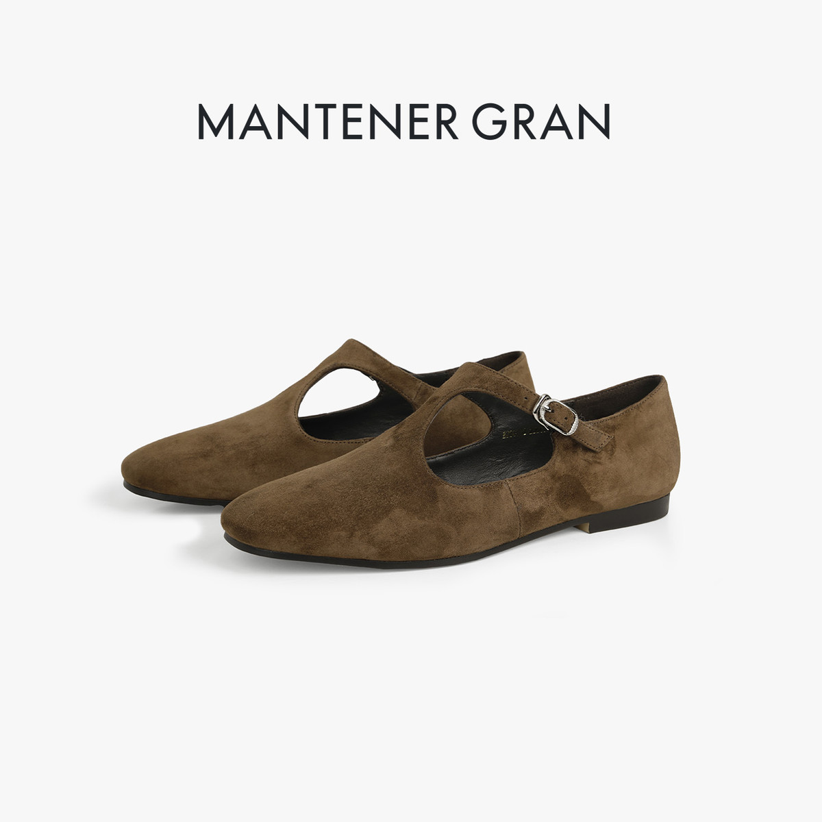 12994806.MG.单鞋Mantener Gran【羊反】春秋季T字带平底鞋乐福鞋玛丽珍鞋通勤鞋真皮女单鞋
