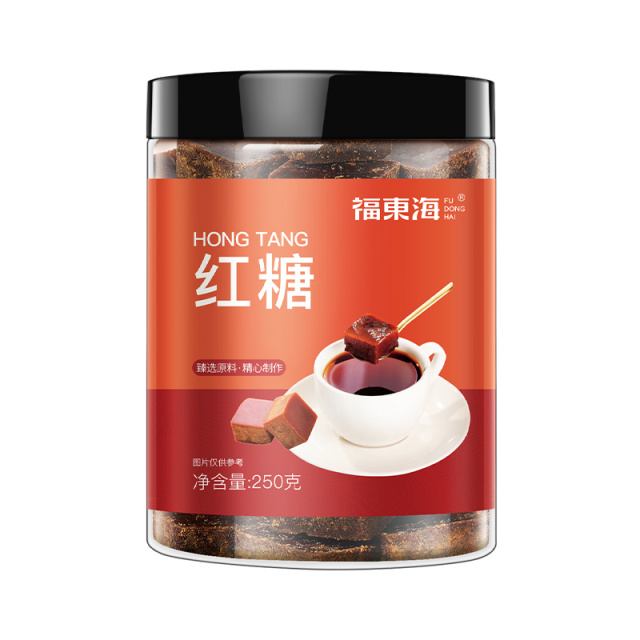 12997007.【福东海2罐装】甄选一级广西甘蔗古法红糖250克/罐