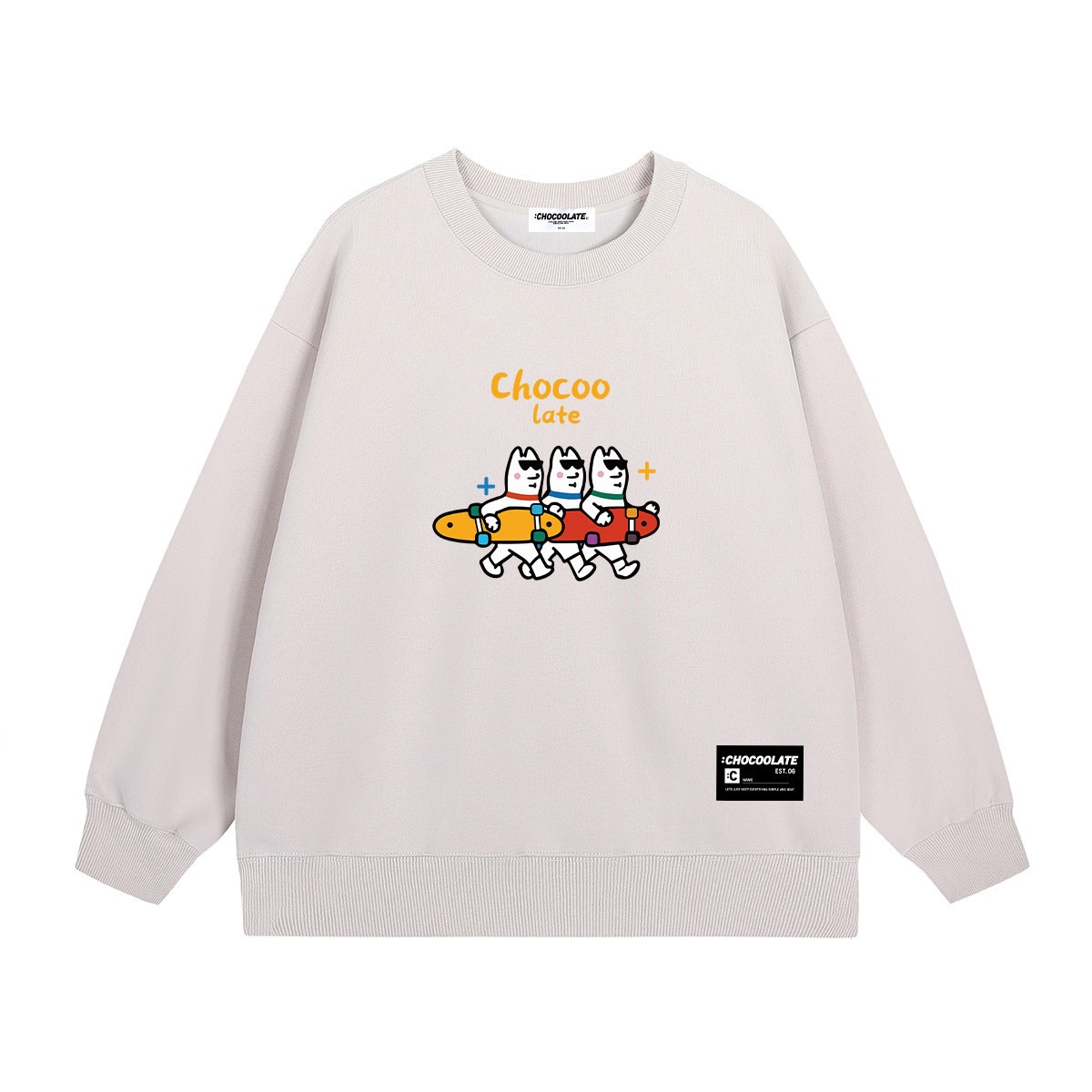 13707543.i.t CHOCOOLATE趣味搞怪卡通LOGO印花圆领卫衣
