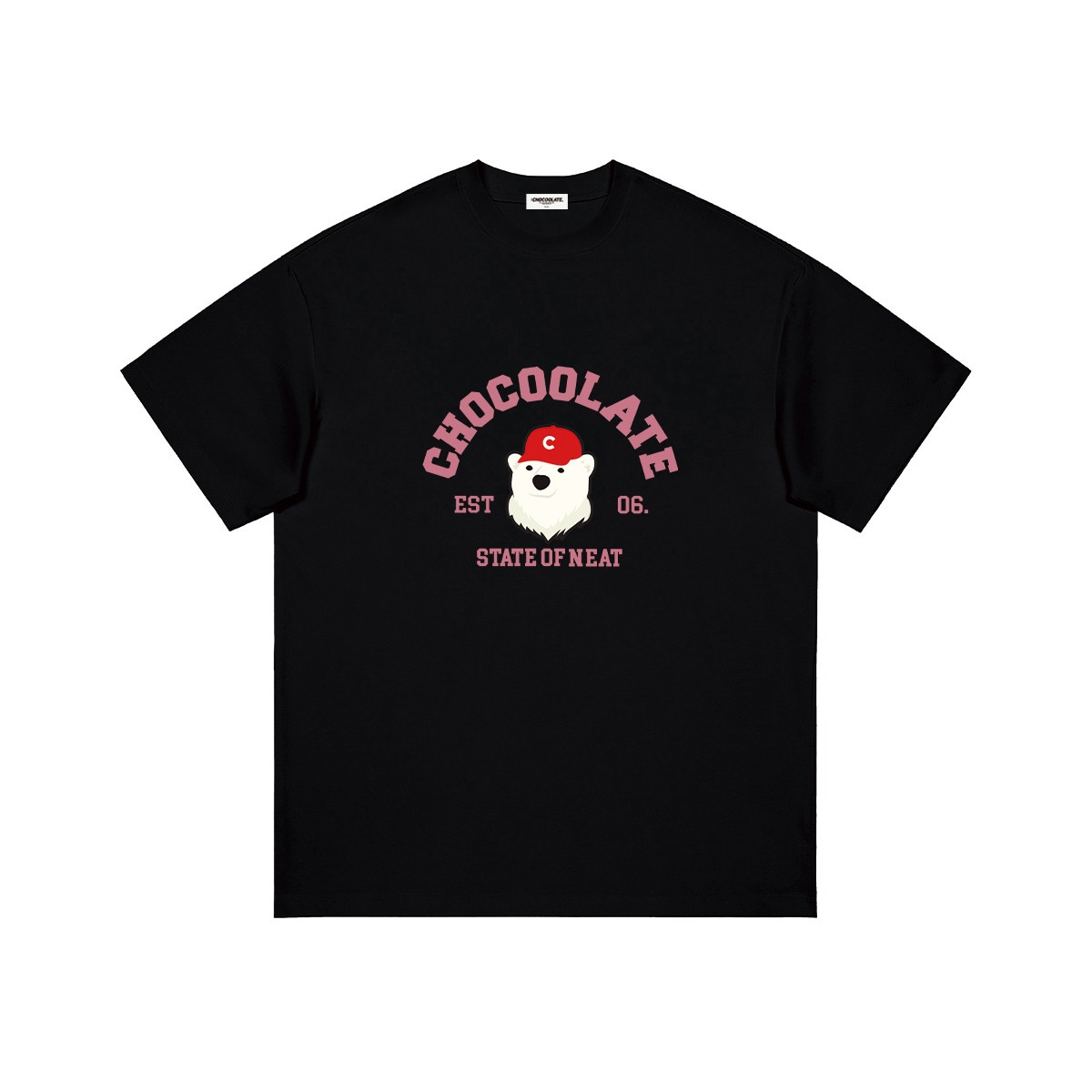 13708917.i.t CHOCOOLATE夏季LOGO卡通舒适全棉圆领短袖T恤男女