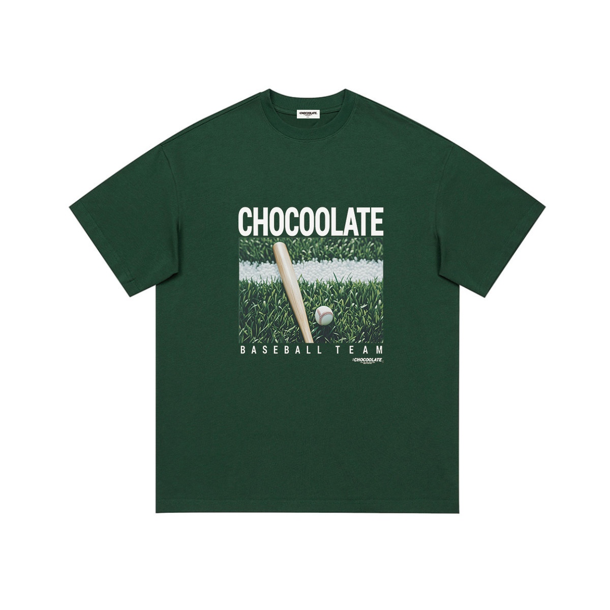 13708931.i.t CHOCOOLATE夏季LOGO棒球印花全棉T恤情侣男女短袖
