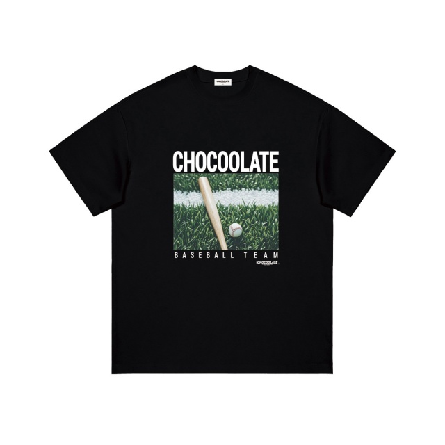 13708931.i.t CHOCOOLATE夏季LOGO棒球印花全棉T恤情侣男女短袖