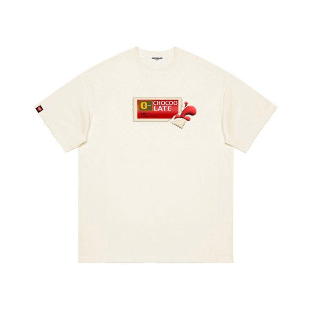 13709054.it CHOCOOLATE视觉立体LOGO印花全棉短袖T恤男