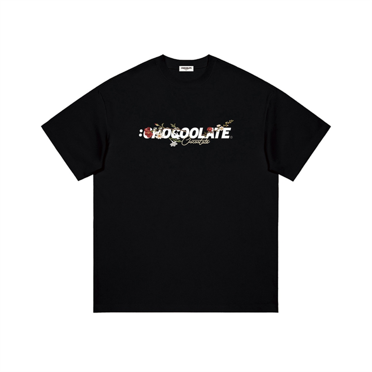 13708946.i.t CHOCOOLATE花枝缠绕LOGO全棉T恤短袖男女