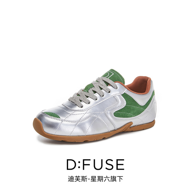 13000145.【墨斯本&D:Fuse/迪芙斯联名款】圆头系带软底户外德训鞋赛车休闲运动跑步女款DF4311201J
