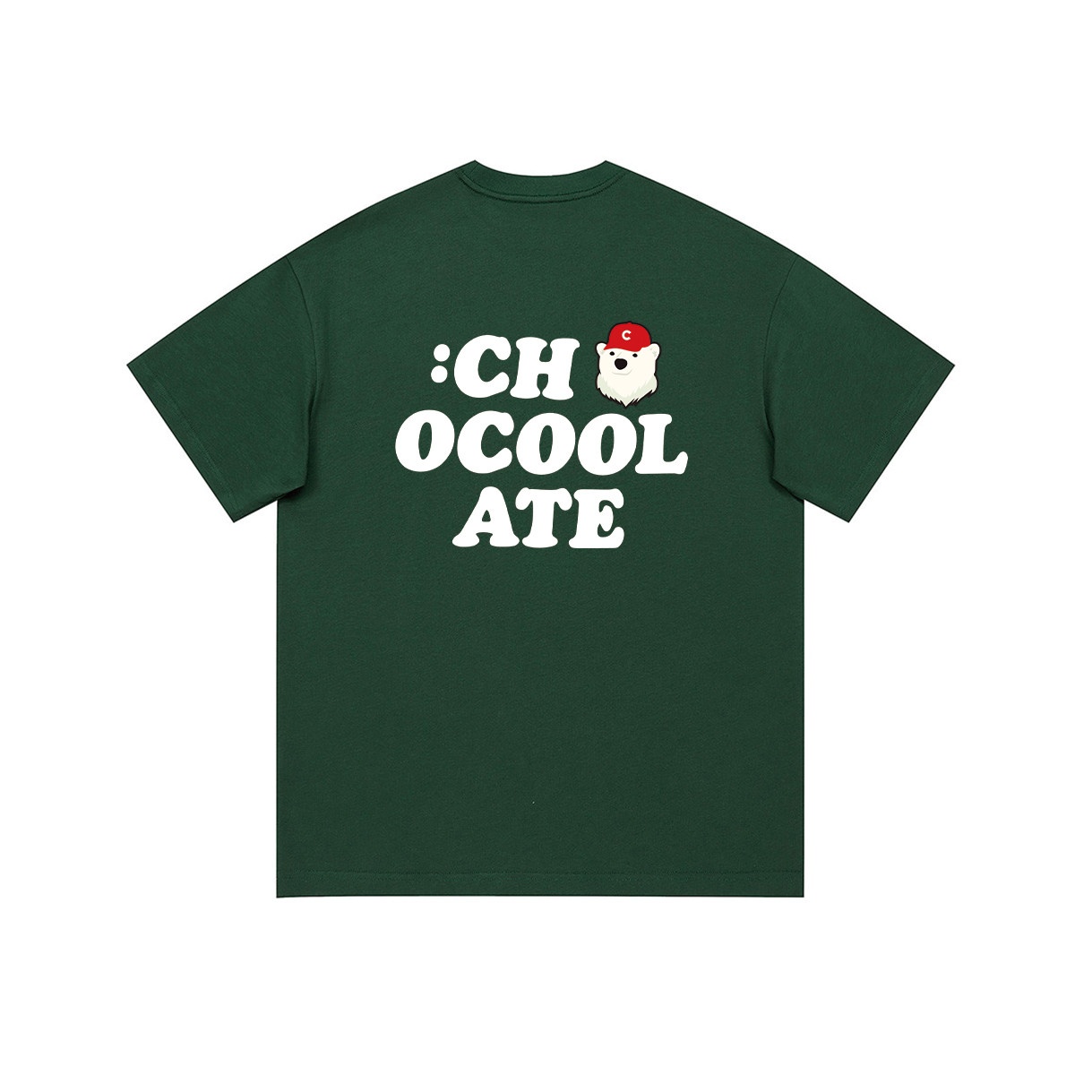 13710025.i.t CHOCOOLATE背面LOGO大印花短袖男女T恤衫