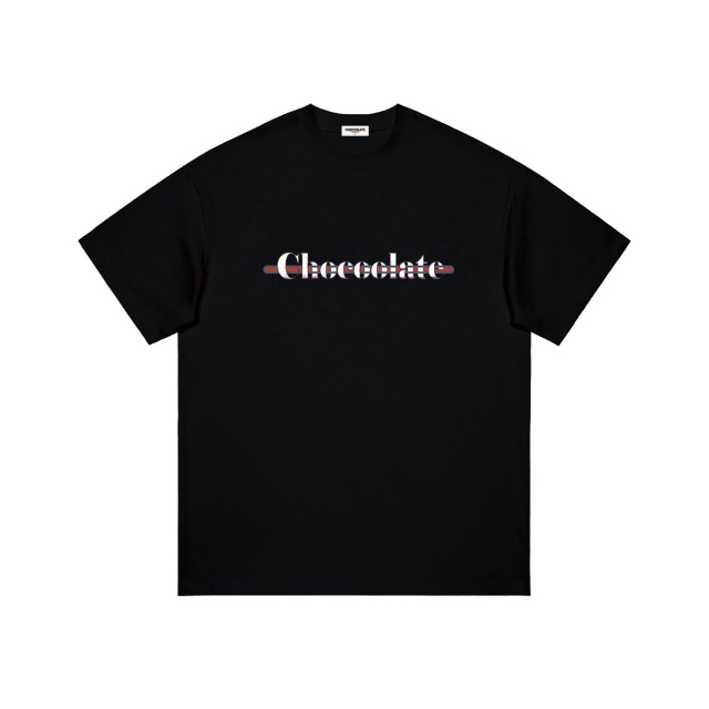 13709686.it CHOCOOLATE宽松圆领LOGO印花T恤全棉短袖男