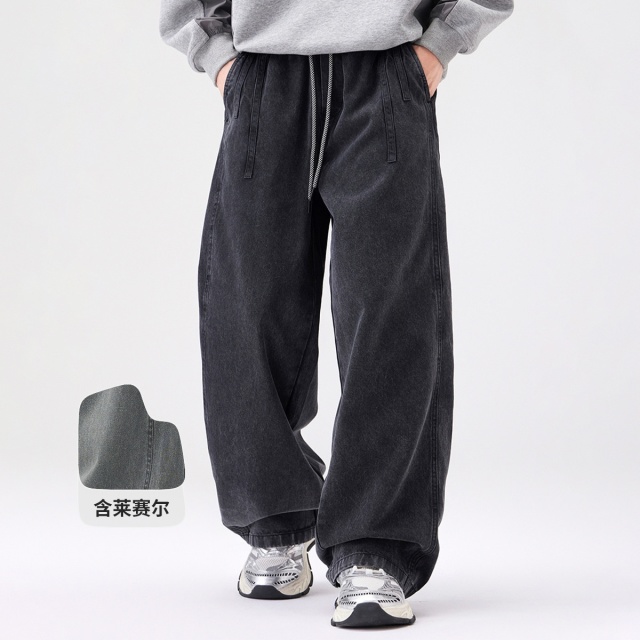 13711894.it UGD【含莱赛尔】秋冬季重磅水洗弯刀男士宽松直筒休闲裤