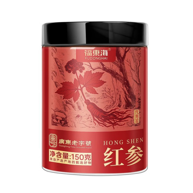 13023533.【福东海】红参 长白山参气非高丽参血补品 100克(1.0-1.2cm)/瓶