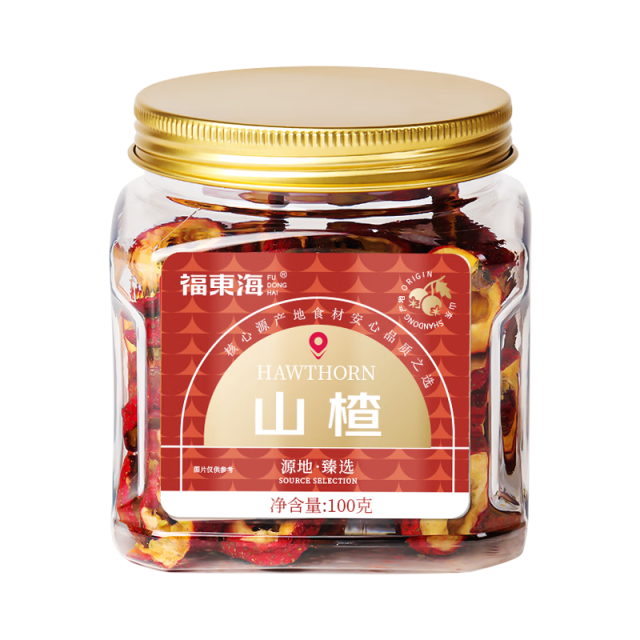 13023745.【福东海3瓶装】山楂干100克/瓶(门店)