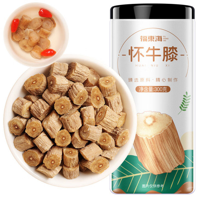 13023665.【福东海2瓶装】怀牛膝  搭黄芪当归续断泡茶水滋补养生茶 300克/瓶