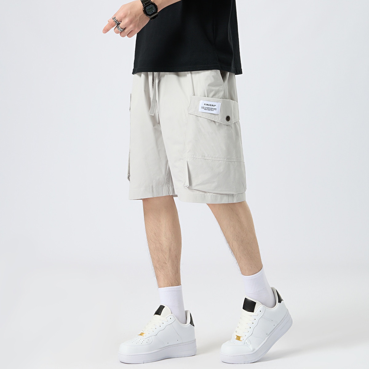 13713516.i.t FGX夏季新款工装男士薄款运动短裤清凉宽松百搭大口袋
