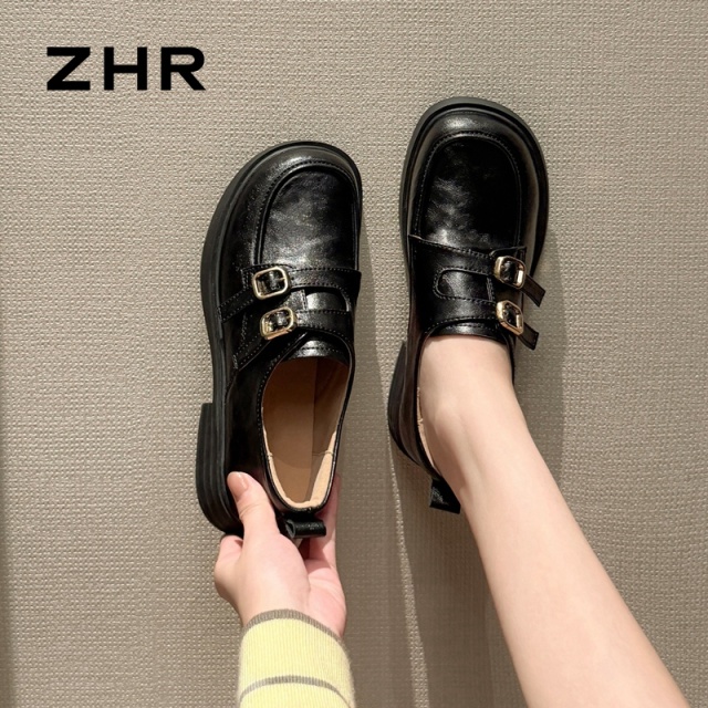 13033604.【ZHR则则】乐福鞋圆头套脚厚底女鞋[超纤]