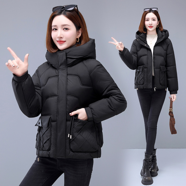 13056534.衣仕梵秋冬新款女式韩版时尚连帽百搭棉衣【衣仕梵女装QD】