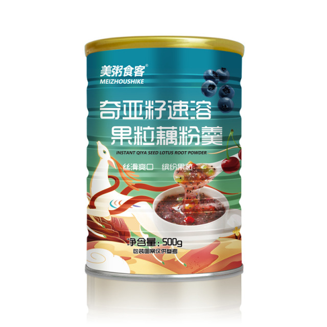 13068807.【全场任选2件】奇亚籽速溶果粒藕粉500g/罐