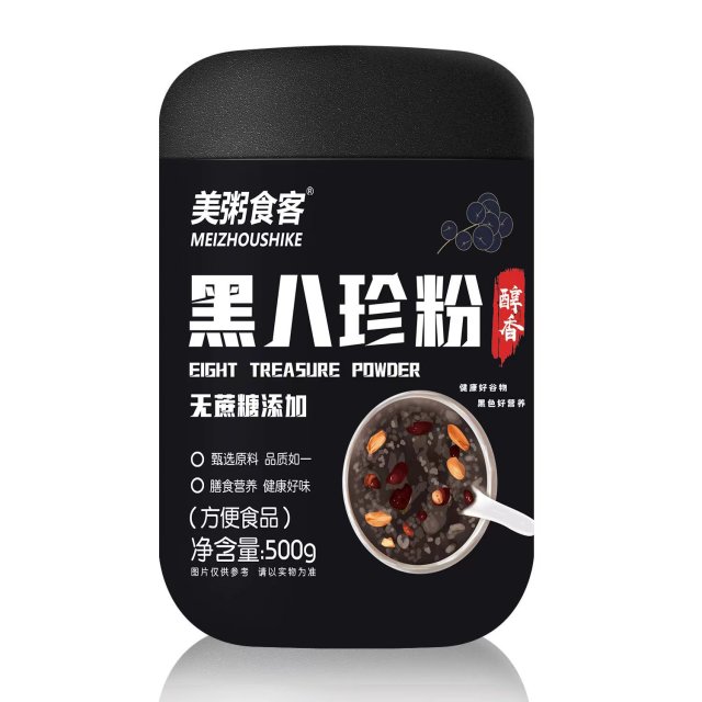 13068804.【全场任选2件】黑八珍粉500g/罐