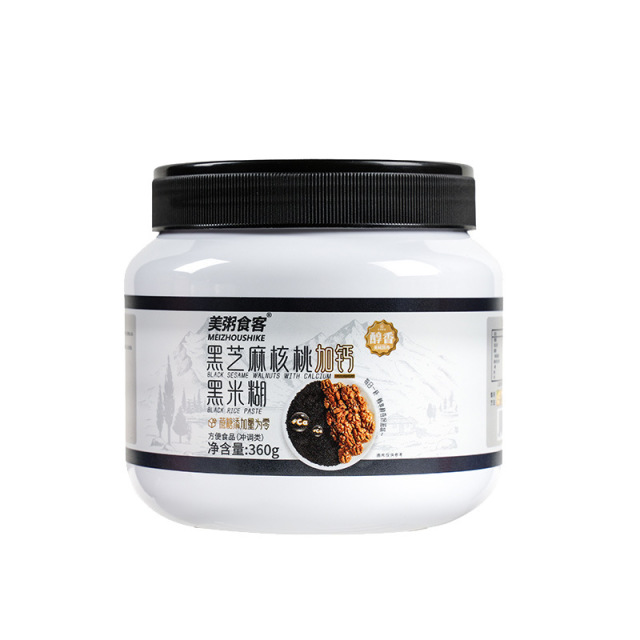 13068884.【全场任选2件】黑芝麻核桃加钙黑米糊360g/罐