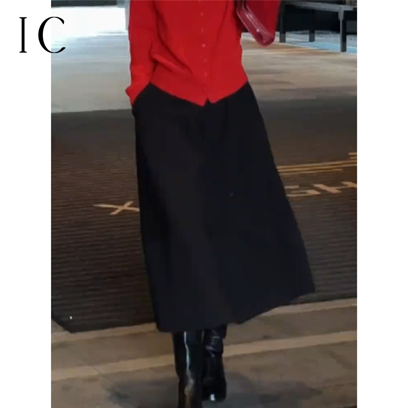 13082242.极简韩系遮胯通勤休闲半身裙