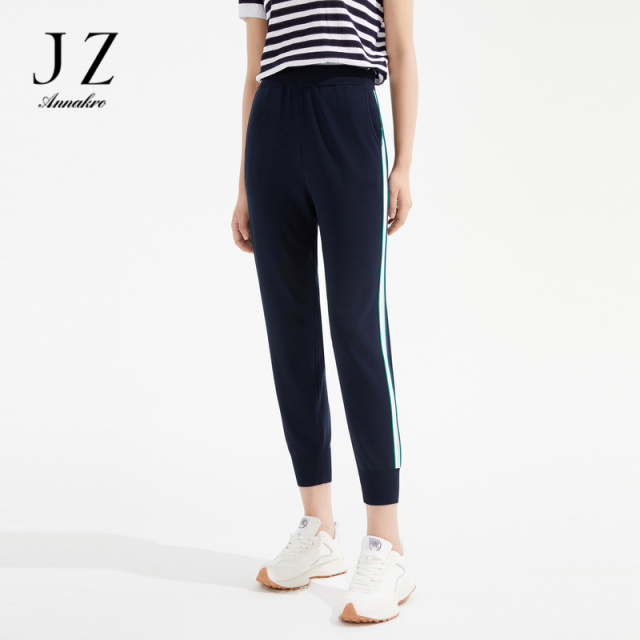 13094557.JZ玖姿商场同款针织束脚裤女装夏季新款小个子裤子JWCX11013
