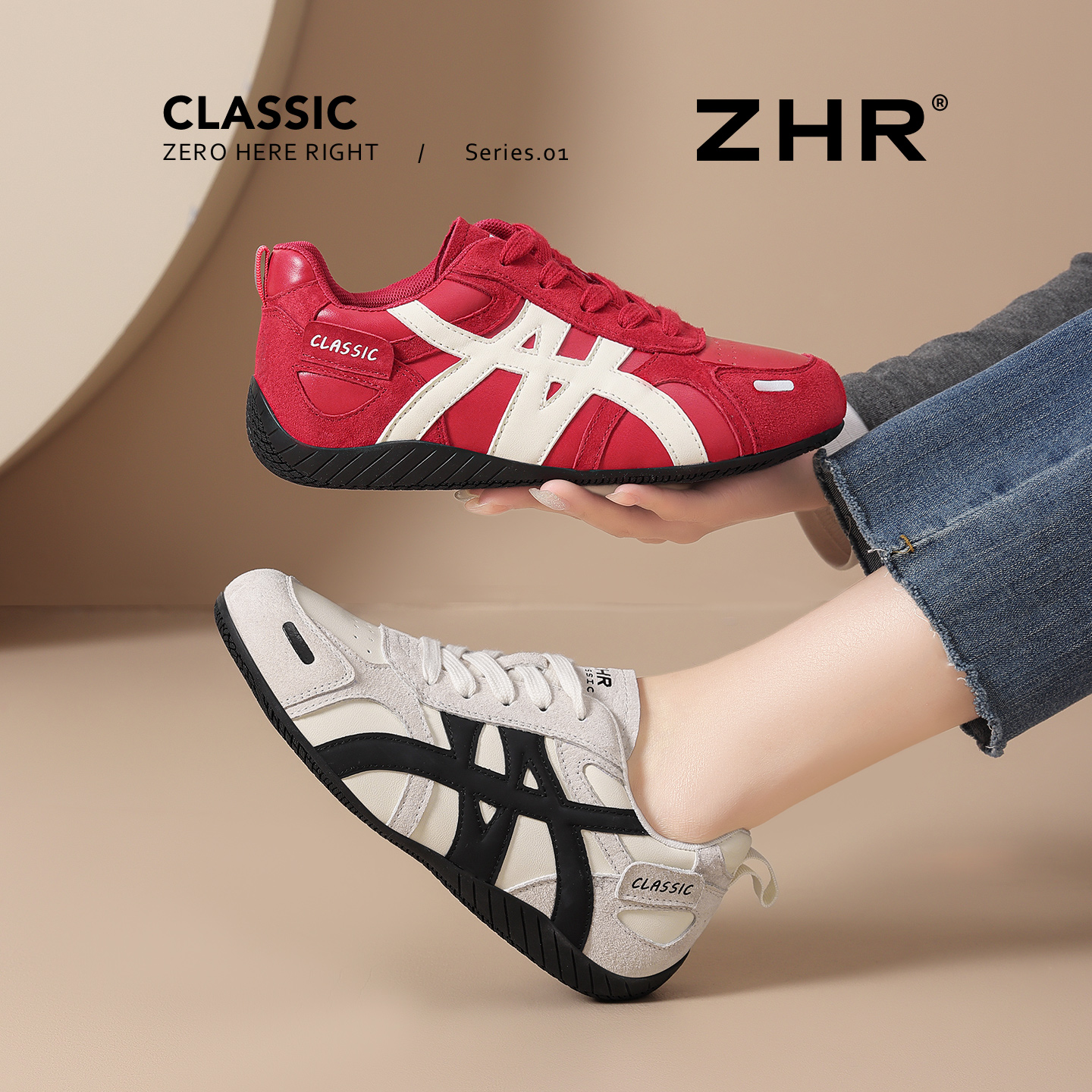 13844614.【ZHR则则】德训鞋圆头系带平底女鞋[超纤+猪巴戈]