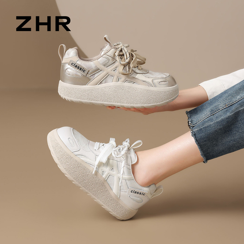 13122599.【ZHR则则】德训鞋圆头系带平底女鞋[超纤]