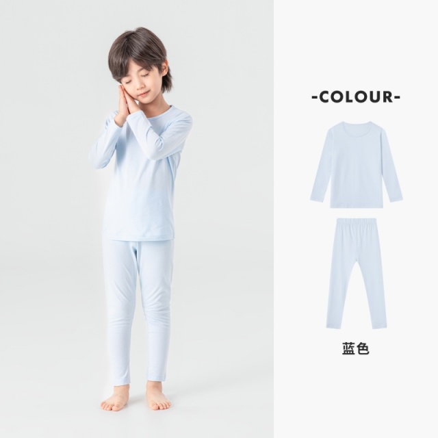 13311733.【吸湿排汗】男童内衣套装春秋款软糯Q弹家居服儿童亲肤长袖睡衣