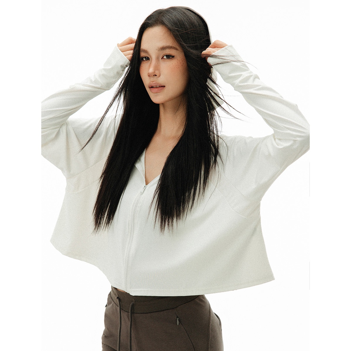 13714325.it ccaabb女装宽松开衫外套夏季款薄款女连帽外套上衣