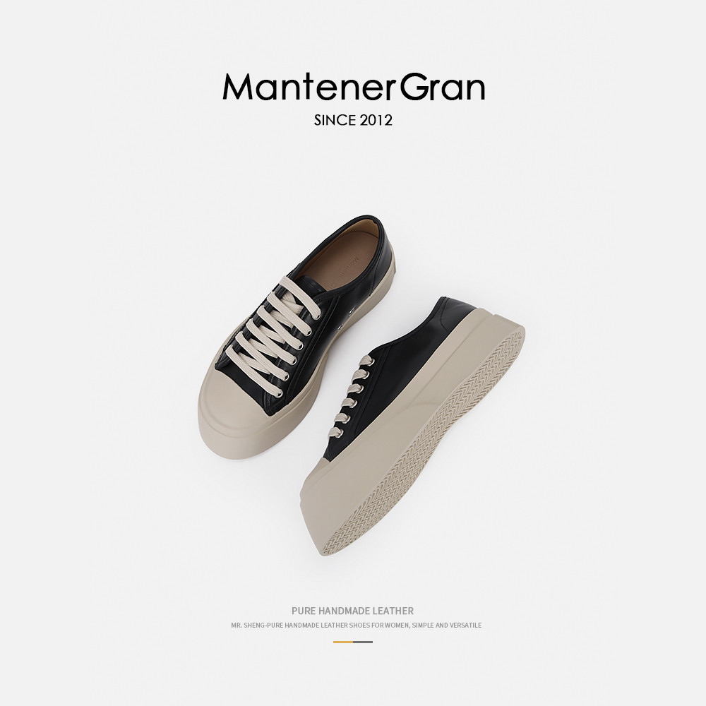 13142147.MG.休闲鞋Mantener Gran丑萌大头鞋圆头板鞋春秋款百搭休闲小白鞋厚底增高休闲鞋