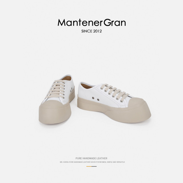 13142147.MG.休闲鞋Mantener Gran丑萌大头鞋圆头板鞋春秋款百搭休闲小白鞋厚底增高休闲鞋