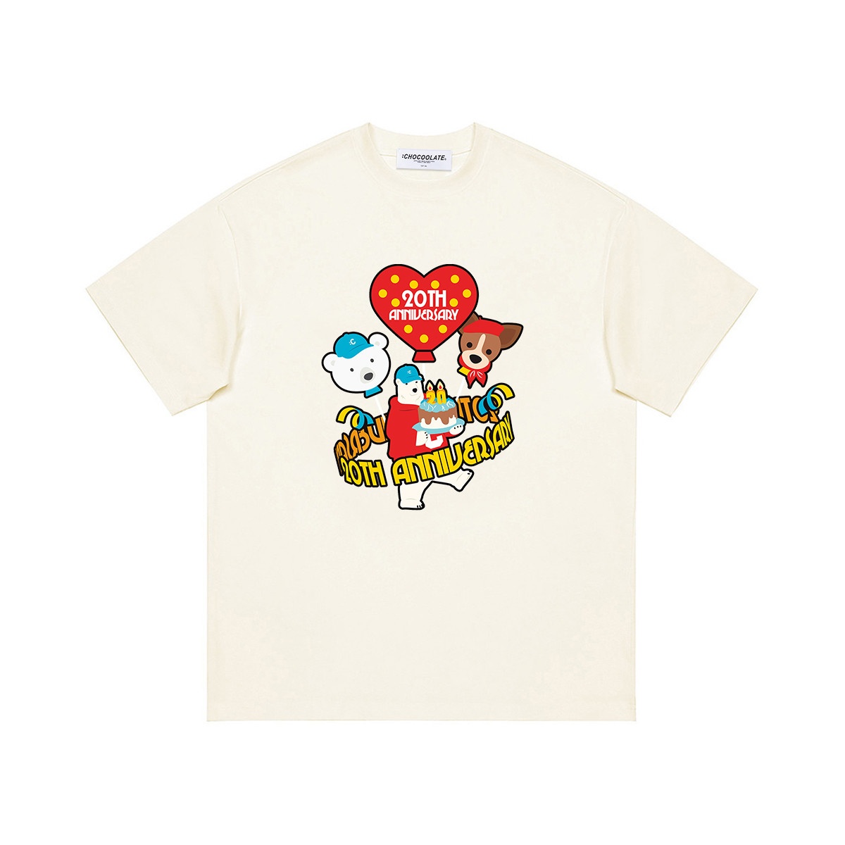 13714147.CHOCOOLATE青春减龄卡通印花短袖t恤夏季宽松半袖上衣