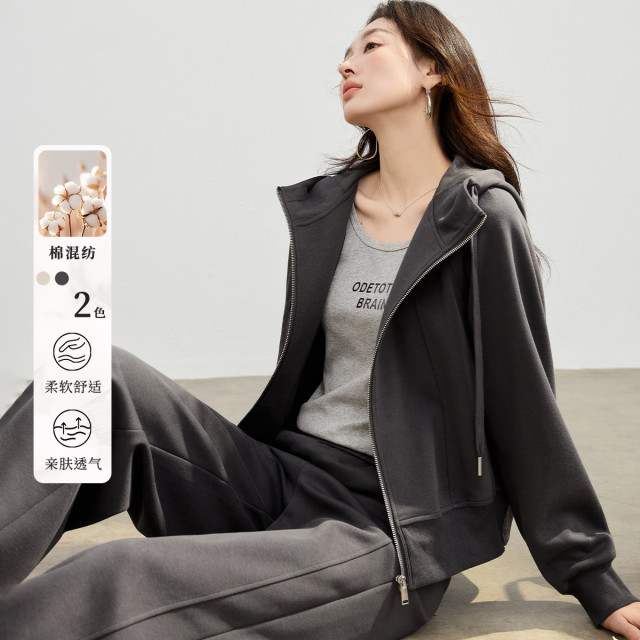 13222257.【慵懒日常必备】日常通勤连帽卫衣外套女2026春秋百搭上衣