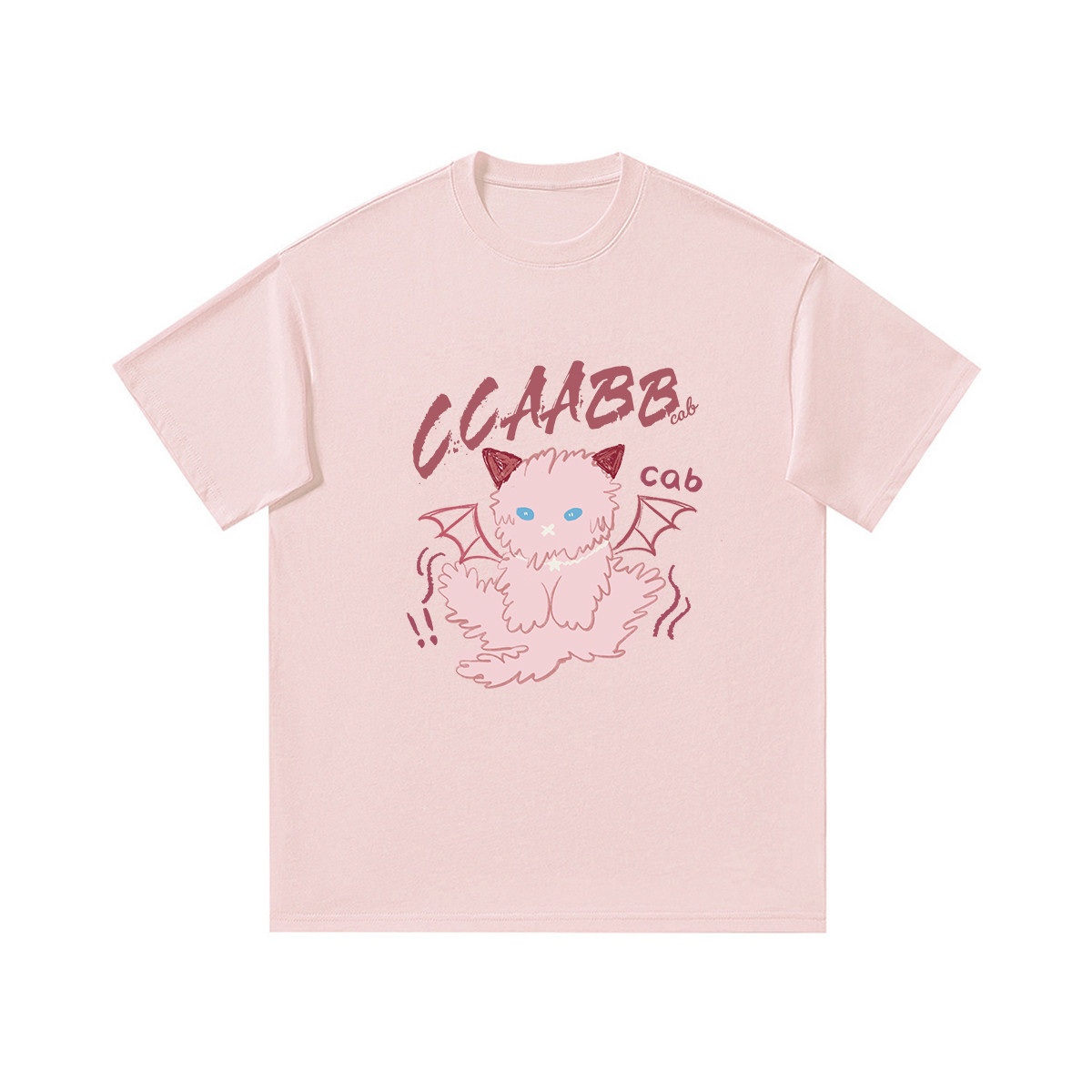 13714519.it ccaabb女装夏季薄款动物印花圆领短袖t恤甜美风上衣