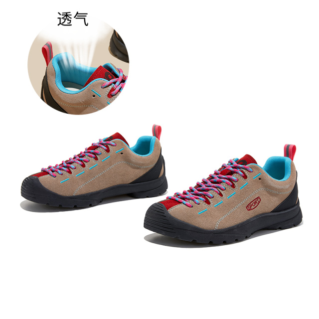 13145404.墨斯本真皮丑萌德训鞋新款厚底运动户外鞋休闲登山鞋百搭鞋子女款12665