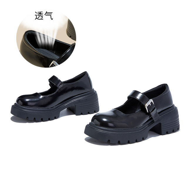 13145408.墨斯本发泡底头层羊皮玛丽珍鞋新款轻奢高级感单鞋浅口百搭女鞋女款12557