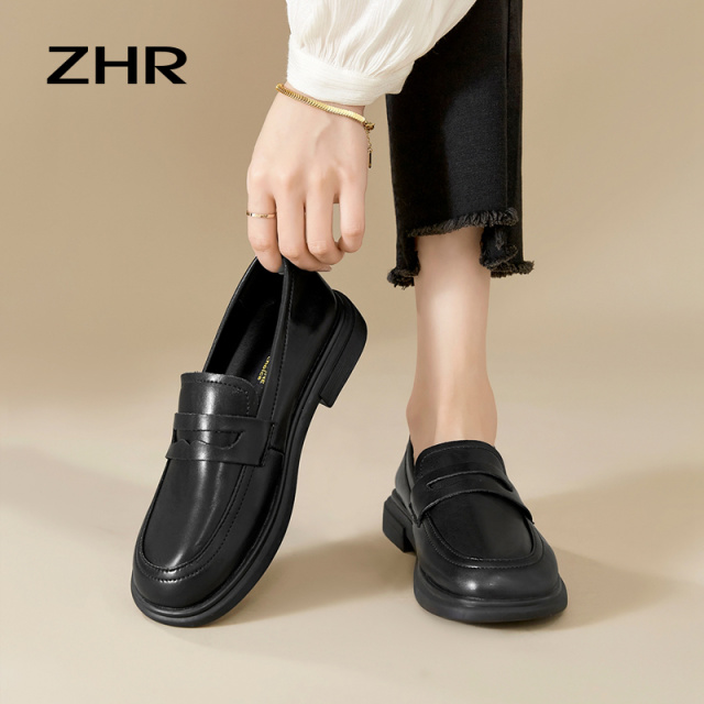 13145294.【ZHR则则】乐福鞋圆头套脚平底女鞋[超纤]