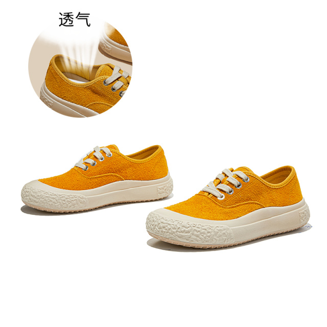 13145409.墨斯本头层牛皮小白鞋子休闲鞋女运动复古平底单鞋百搭舒适女鞋女款12662