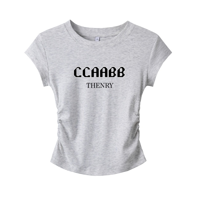 13714497.it ccaabb女装辣妹风夏季款T恤短袖百搭休闲女上衣收腰