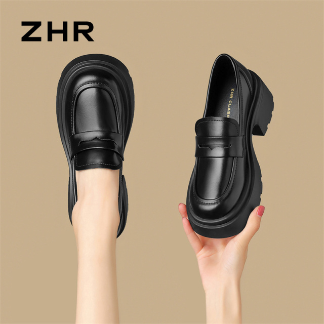 13148869.【ZHR则则】乐福鞋圆头套脚厚底女鞋[超纤]