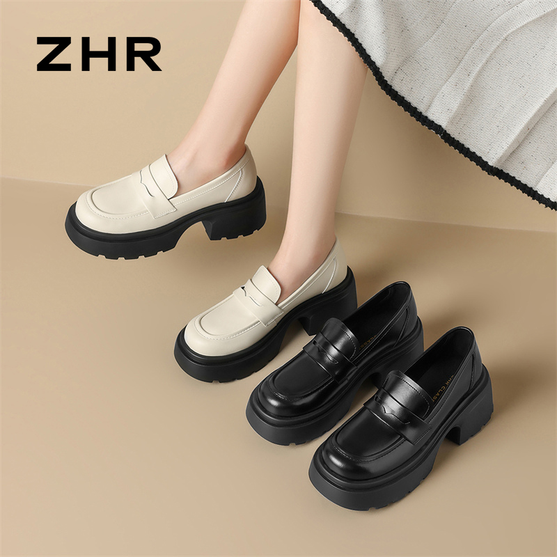 13148869.【ZHR则则】乐福鞋圆头套脚厚底女鞋[超纤]