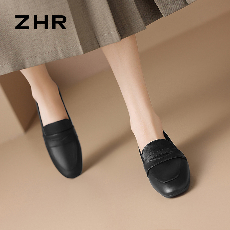 13148868.【ZHR则则】乐福鞋方头套脚平底女鞋[超纤]