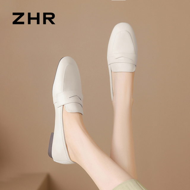 13148868.【ZHR则则】乐福鞋方头套脚平底女鞋[超纤]
