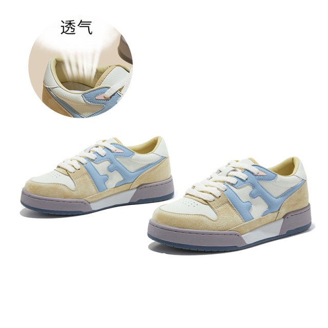 13147959.墨斯本真皮小白鞋女新款复古潮流休闲板鞋百搭运动女鞋厚底单鞋12678
