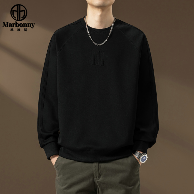 13148207.【潮流】休闲男士时尚春季新款套头卫衣