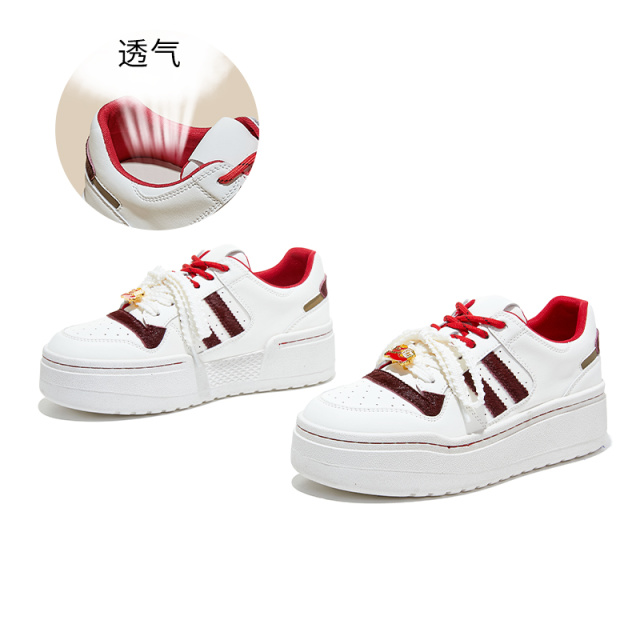 13150758.墨斯本真马毛小白鞋女新款休闲运动板鞋厚底增高女鞋百搭鞋子女款12687